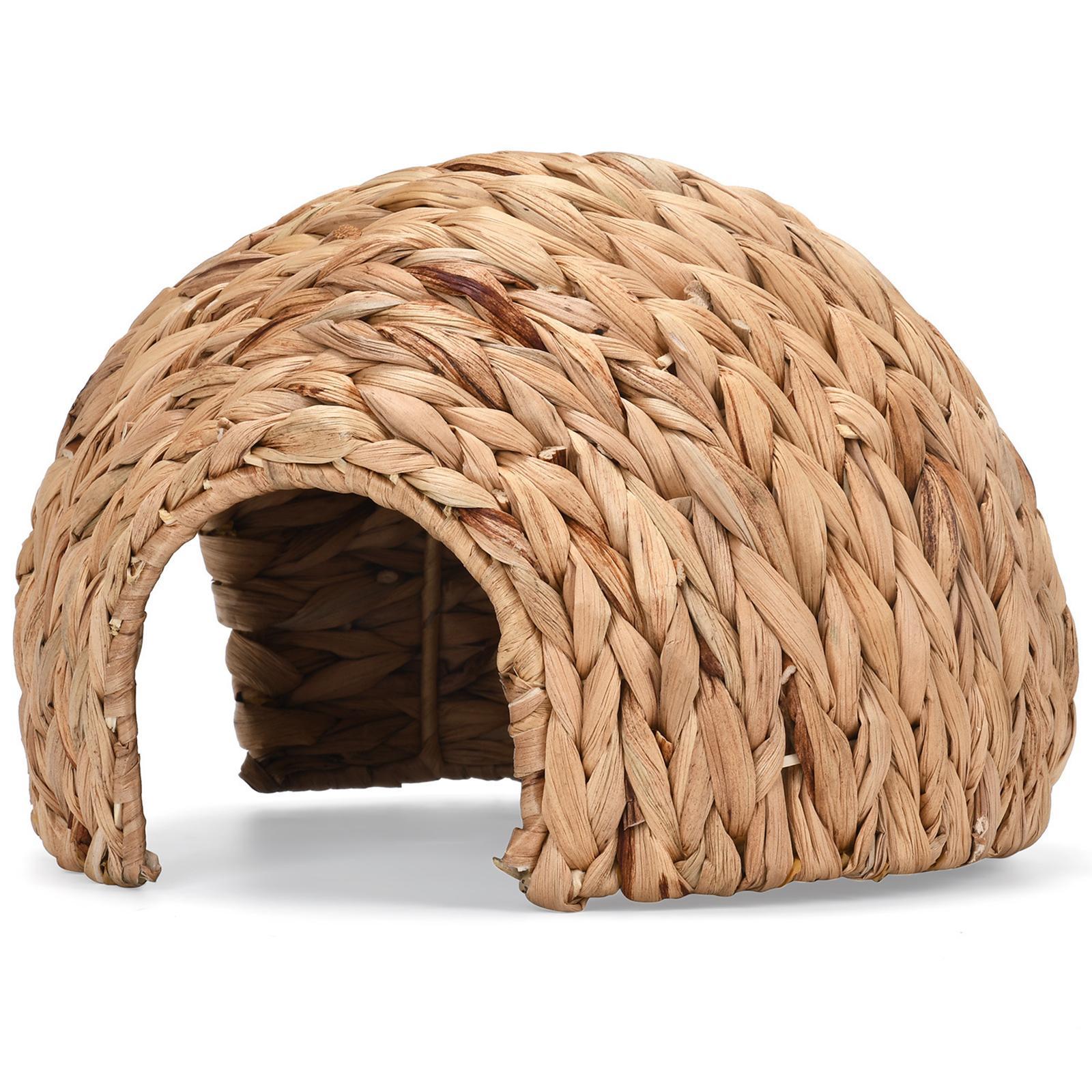 Woven Hamster Hideout Cage Accessories Sleeping Hut Pets Hideout Hamster Tunnel Toy for Chipmunk Bunny Dwarf Hamster