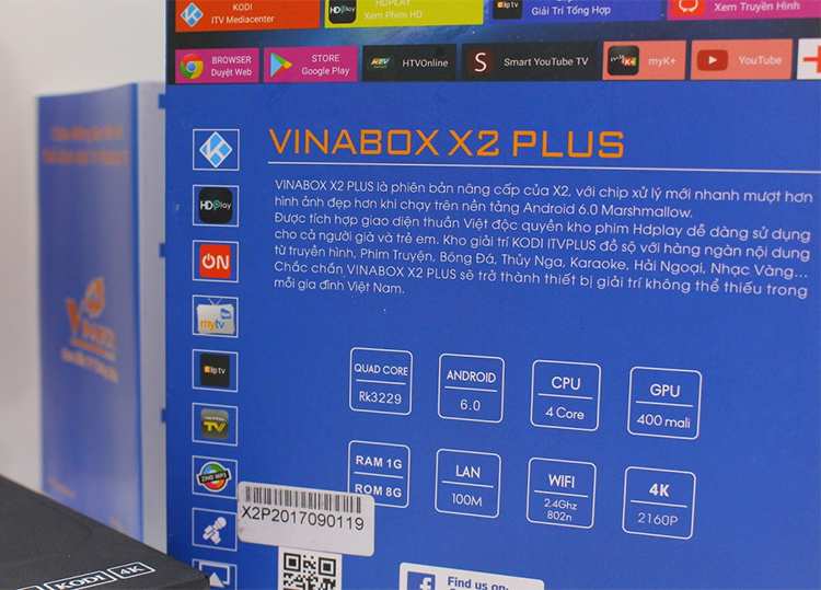 Android Vinabox X2 Plus 2018 - Hàng chính Hãng