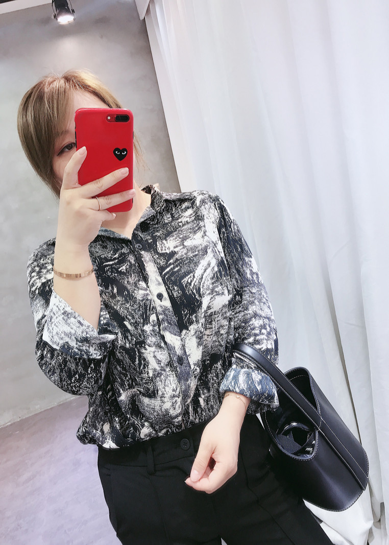 Sơ mi nữ họa tiết HB81