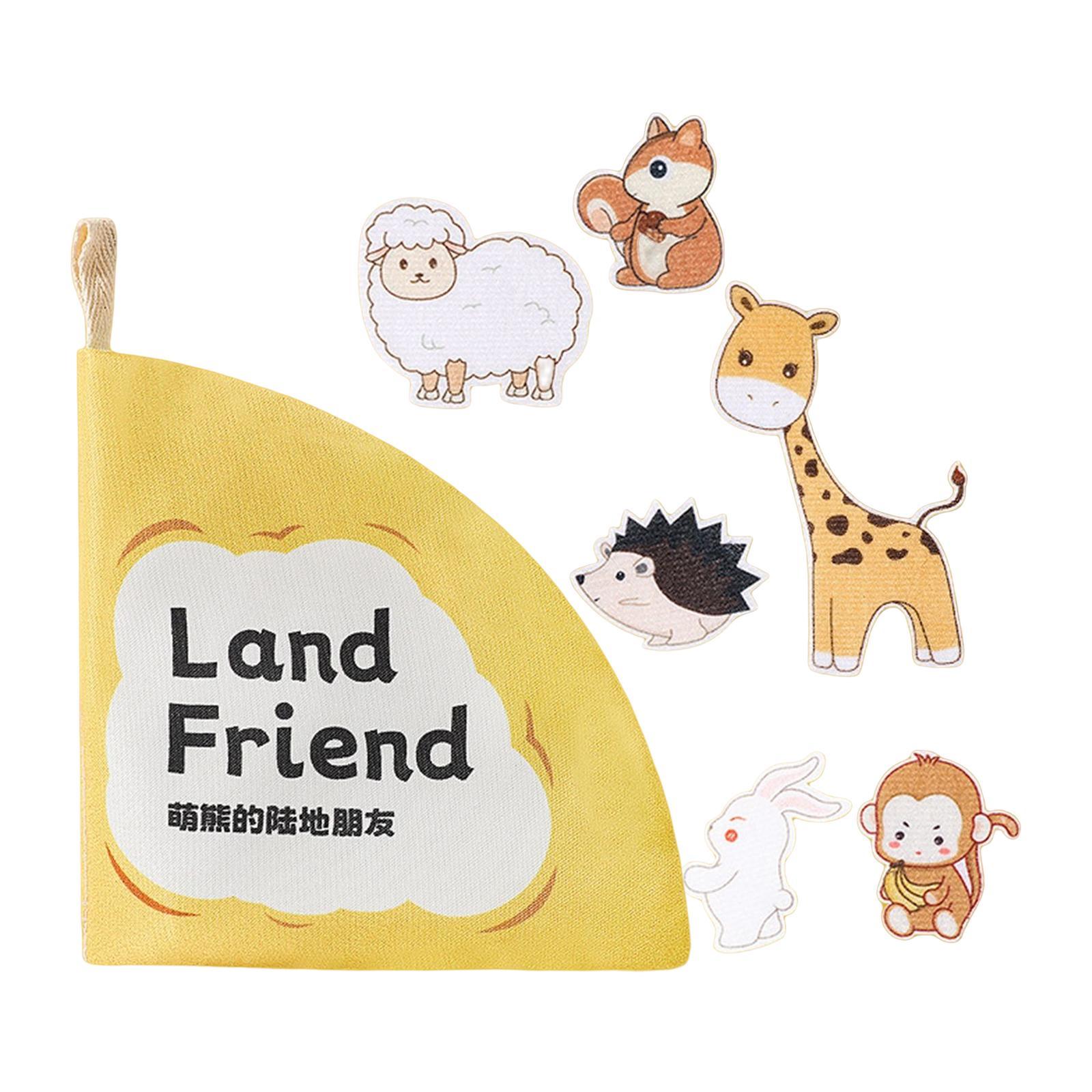 Cartoon First Book Early Educational Sensory Toy Memory Rustling Sound for Toddlers Baby