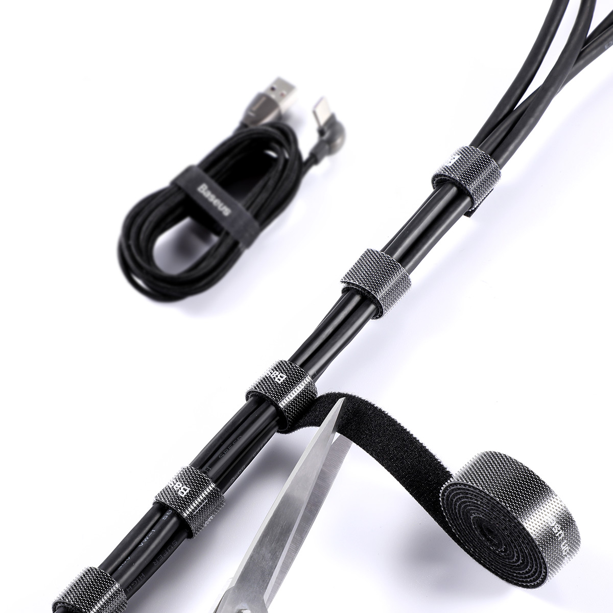 Dây dán dùng cố định cáp Baseus Rainbow Circle Velcro Straps - Hàng chính hãng