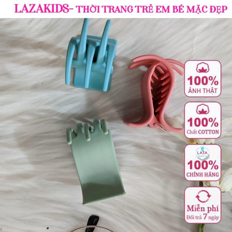 Set 12 kẹp càng cua 5 răng HÀN QUỐC LAZAKIDS nhám mix 6 màu cao cấp ĐẸP XINH HOTTRENDS 2022