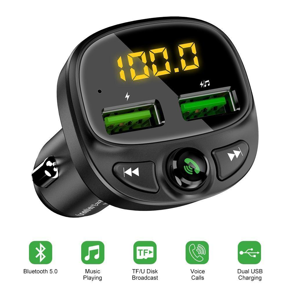 Tẩu Nghe Nhạc Bluetooth Kiêm Sạc Điện Thoại Đa Năng, Nhận Cuộc Gọi Rảnh Tay Cho Ô Tô Xe Hơi Hyundai HY-87 (