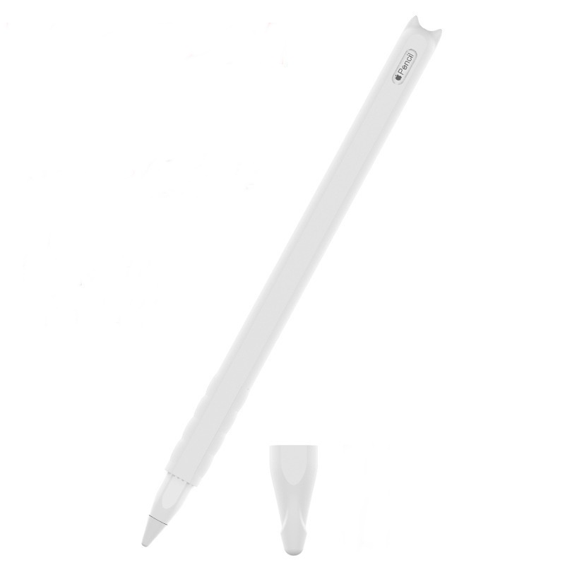 Vỏ Ốp silicon bọc bút Kai dành cho Apple Pencil 2 Mèo - Kèm nắp Đậy Ngòi_ Hàng Chính Hãng