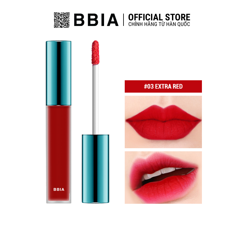 Son Kem Lì Bbia Last Velvet Lip Tint Version 1 5G 5 Màu - 03 Extra Red