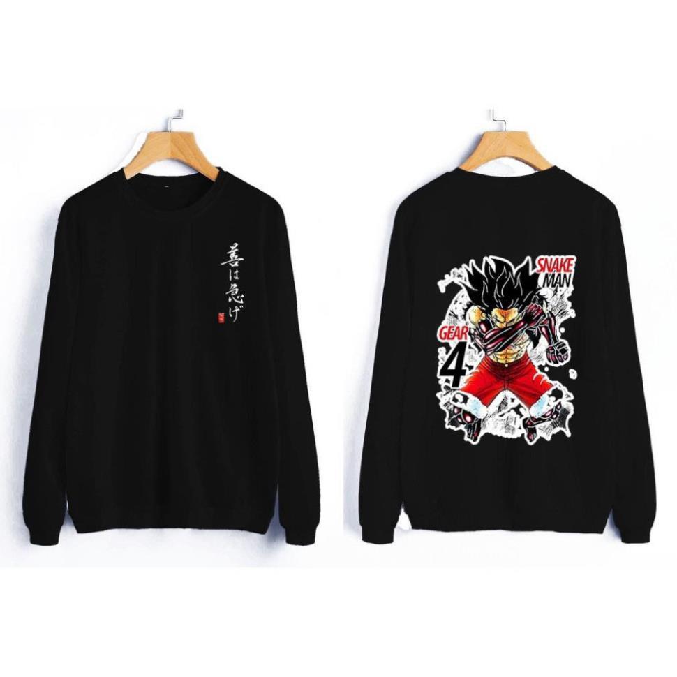 HOT- BST áo sweater One Piece Naruto Haikyu Kimetsu cực chất - hình in cực chất - mẫu áo chất - M