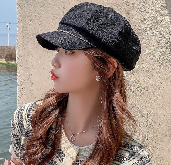 Mũ bê rê nữ phong cách Hàn, nón vành thời trang mói