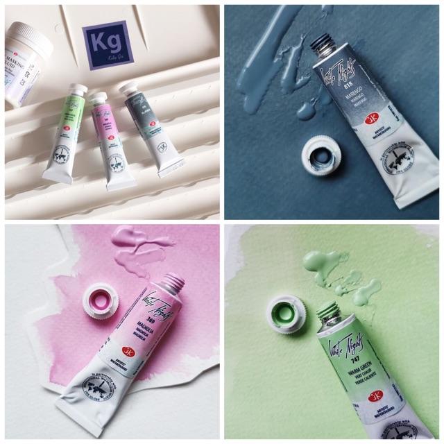 Màu nước và màu nhũ White nights pan lẻ dạng nén 2.5ml & tube 10ml