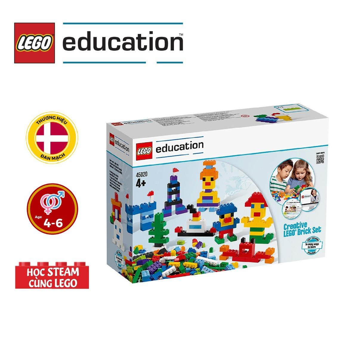 Bộ Xếp Hình LEGO EDUCATION Bộ Gạch Sáng Tạo 45020 (1000 Mảnh Ghép)