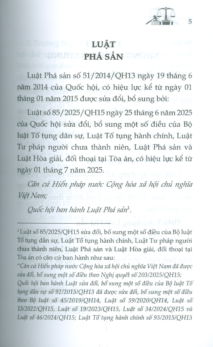 Luật Phá Sản Năm 2014 (Sửa Đổi, Bổ Sung Năm 2025)