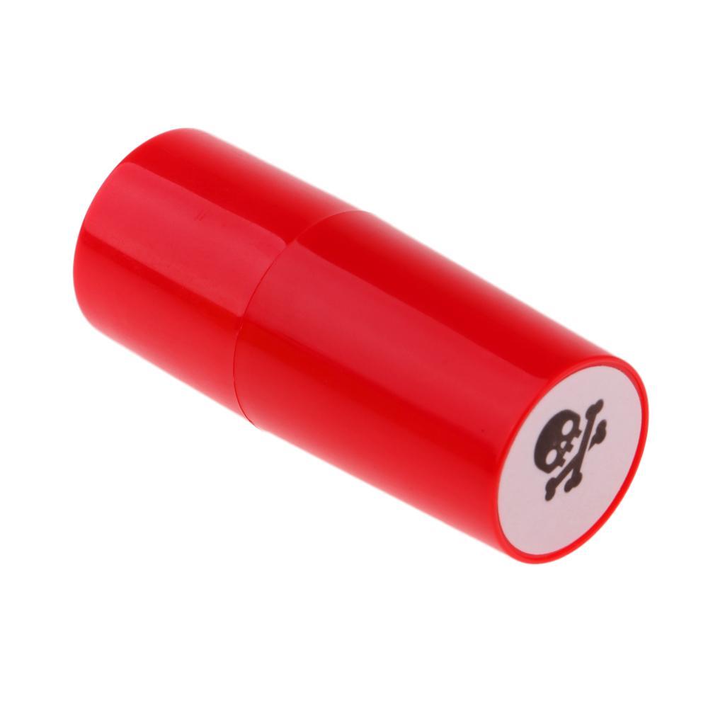 2pcs Colorfast Quick-dry Golf Ball Stamper Marker Impression Seal Skull