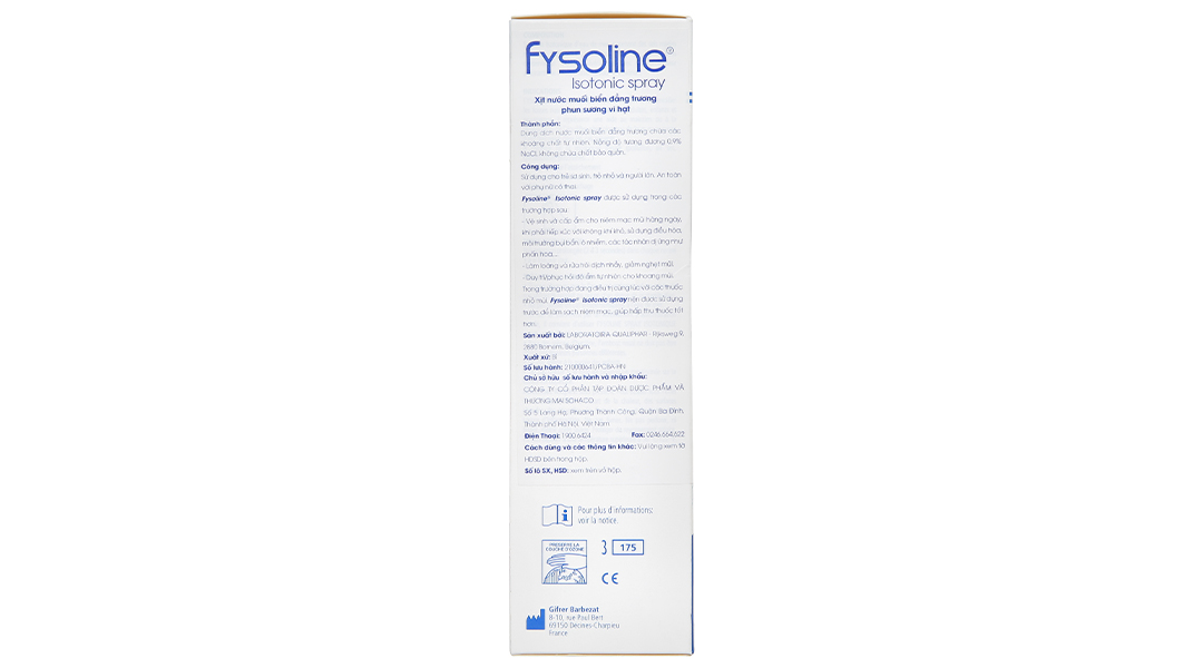 Fysoline - Xịt nước muối biển sâu Pháp 100ml
