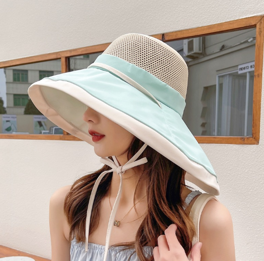 Mũ rộng vành chống nắng chống tia cực tím cao cấp, nón nữ rộng vành mẫu mới