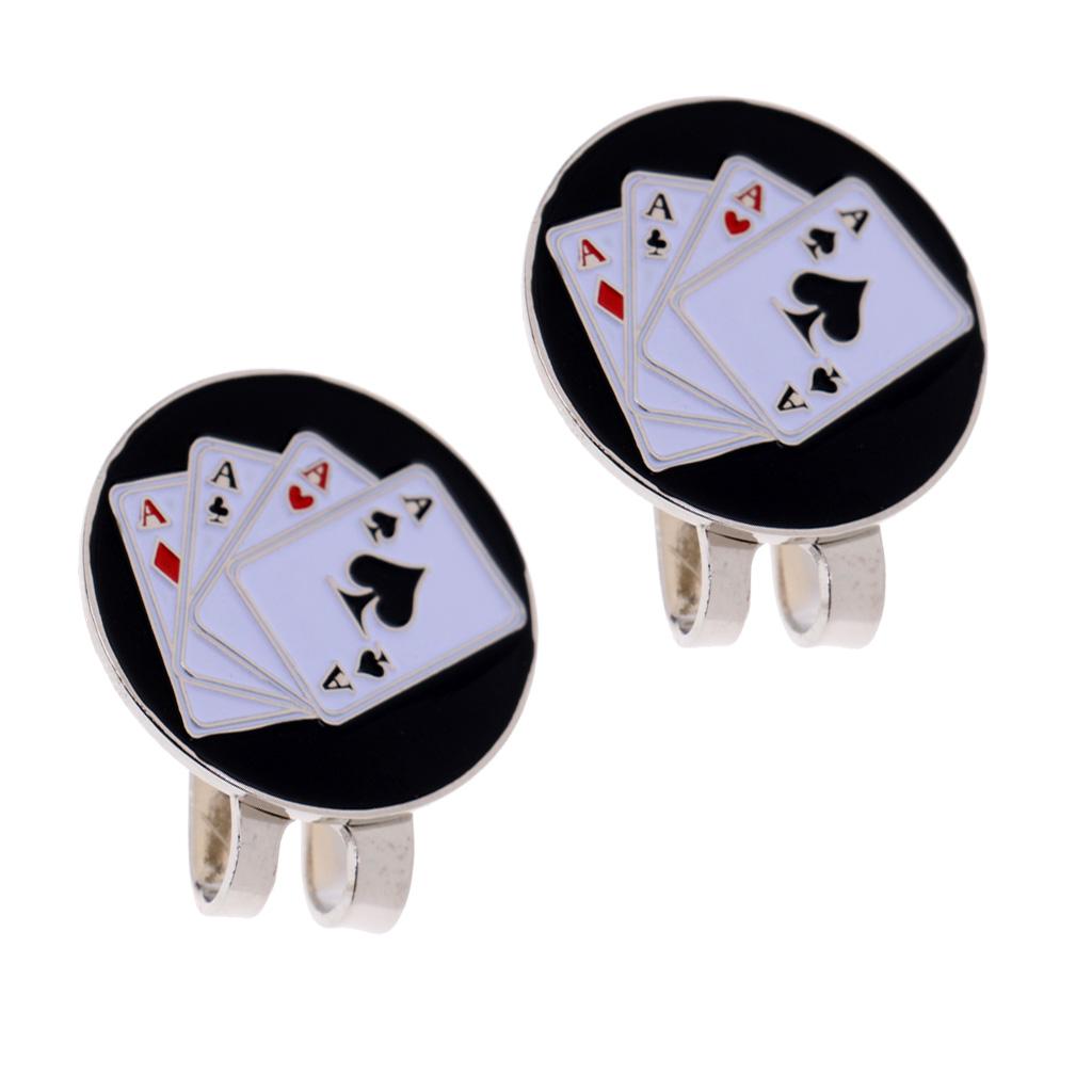 2 Pieces Golf Ball Marker Bird Hat Clip Golf Gift