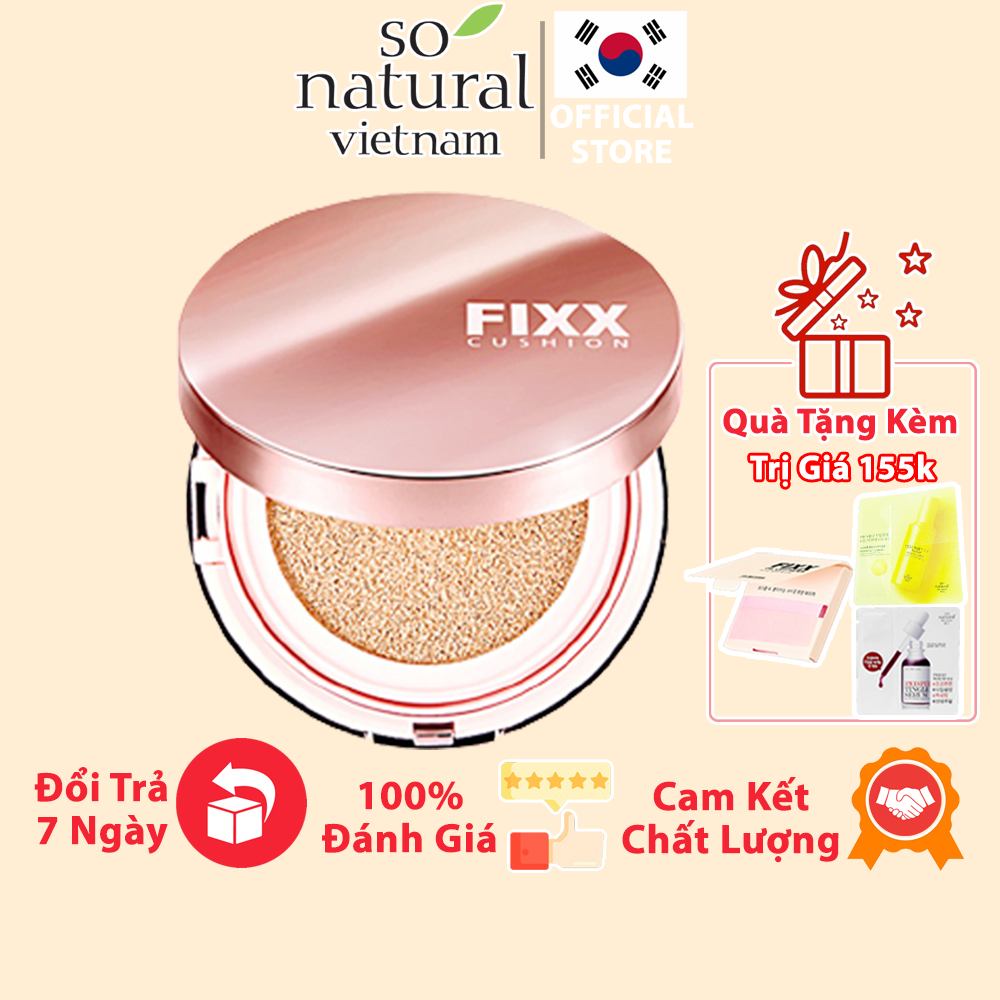 Phấn Nước Trang Điểm Lâu Trôi Glow Fixx Cushion SPF50+ / PA++++ So Natural Hàn Quốc