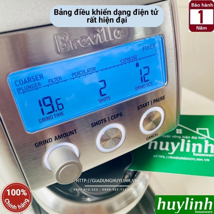 Máy xay cà phê Breville 820 Smart Grinder Pro - Thương hiệu Úc - Hàng chính hãng Breville Việt Nam