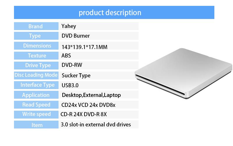 Ổ Đĩa DVD Khe Cắm Ngoài USB Dành Cho Apple MacBook Air Pro