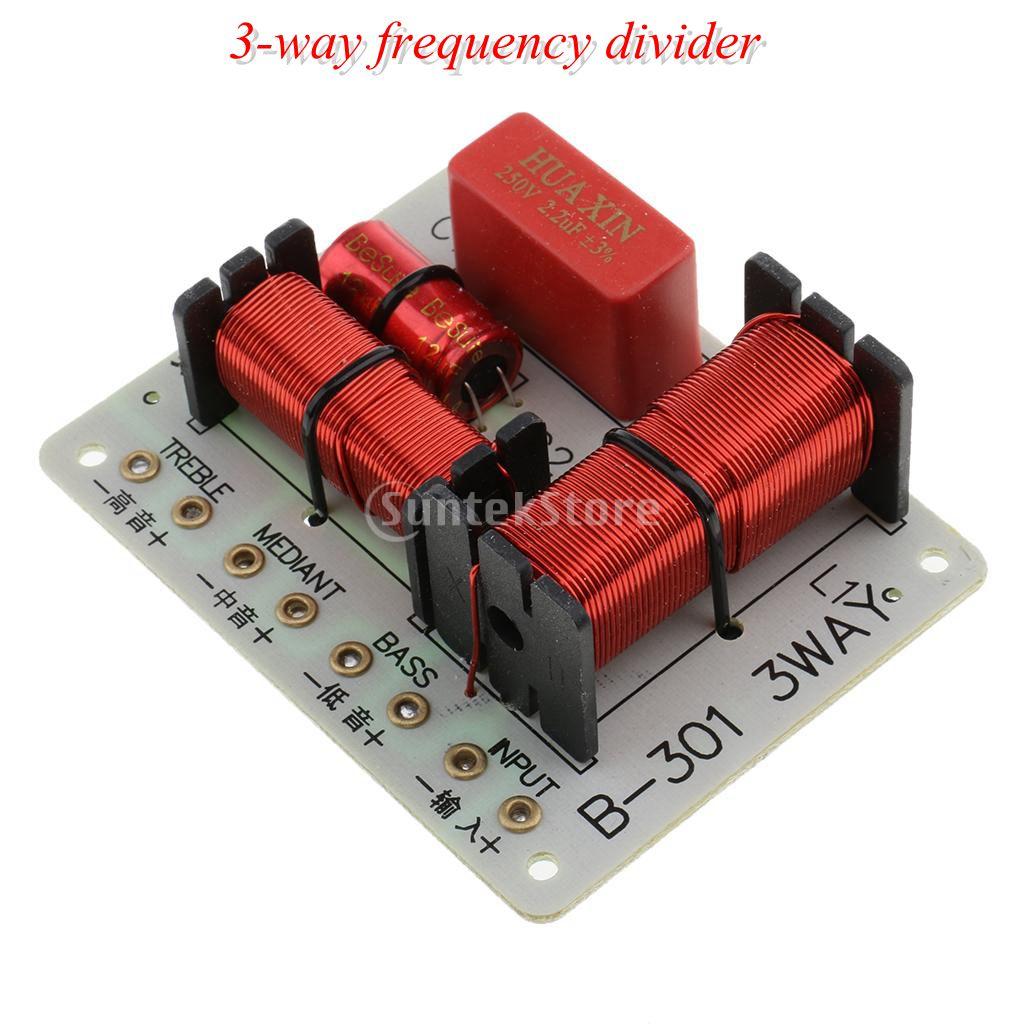 B-301 Treble Bass 3 Way Frequency Divider Audio Crossover Filters Board
