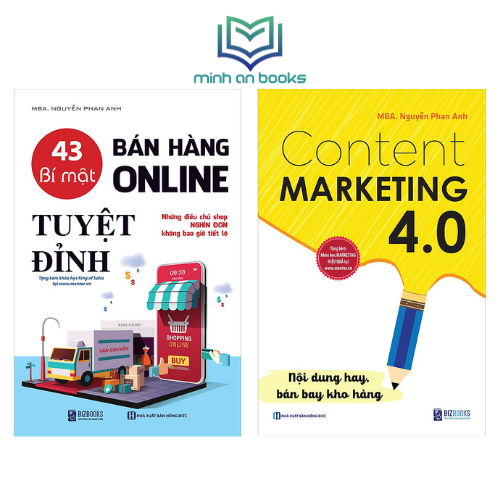 BIZBOOKS - Combo 2 Cuốn Sách: 43 Bí Mật Bán Hàng Online Tuyệt Đỉnh: Những Điều Chủ Shop Nghìn Đơn Không Bao Giờ Tiết Lộ + Content Marketing 4.0: Nội Dung Hay, Bán Bay Kho Hàng - MinhAnBooks