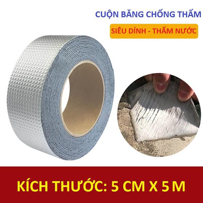 BĂNG KEO SIÊU DÍNH CHỐNG THẤM CHỐNG NHIỆT DÀI 5M X 5CM CÔNG NGHỆ