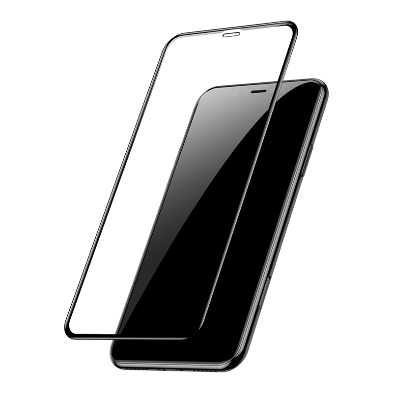 Kính cường lực Baseus 0.3mm Full-Screen and Full-glass Tempered Glass 5 lớp chống trầy cho iPhone 11/Pro/Pro Max - Hàng chính hãng