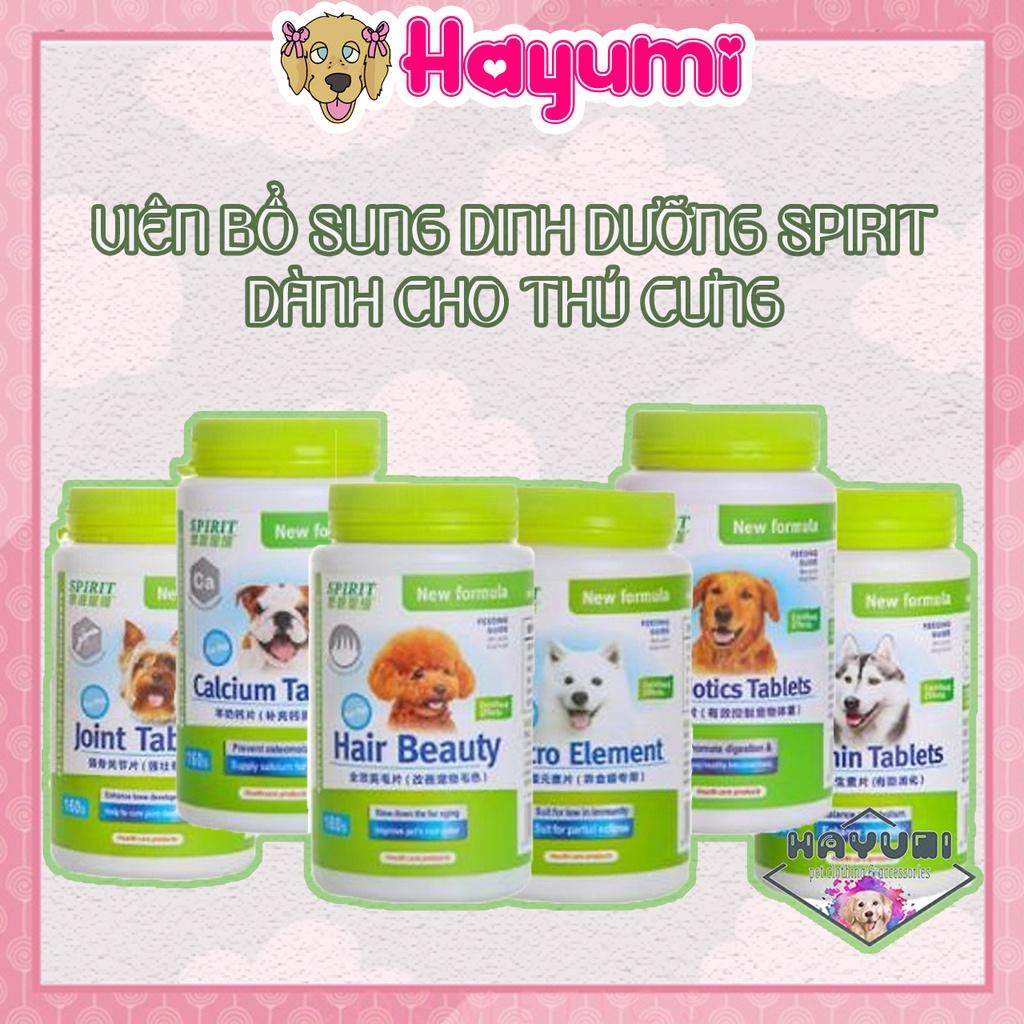 VIÊN NHAI SPIRIT BỔ SUNG CANXI, KHOÁNG, VITAMIN, DƯỠNG LÔNG - HAYUMI