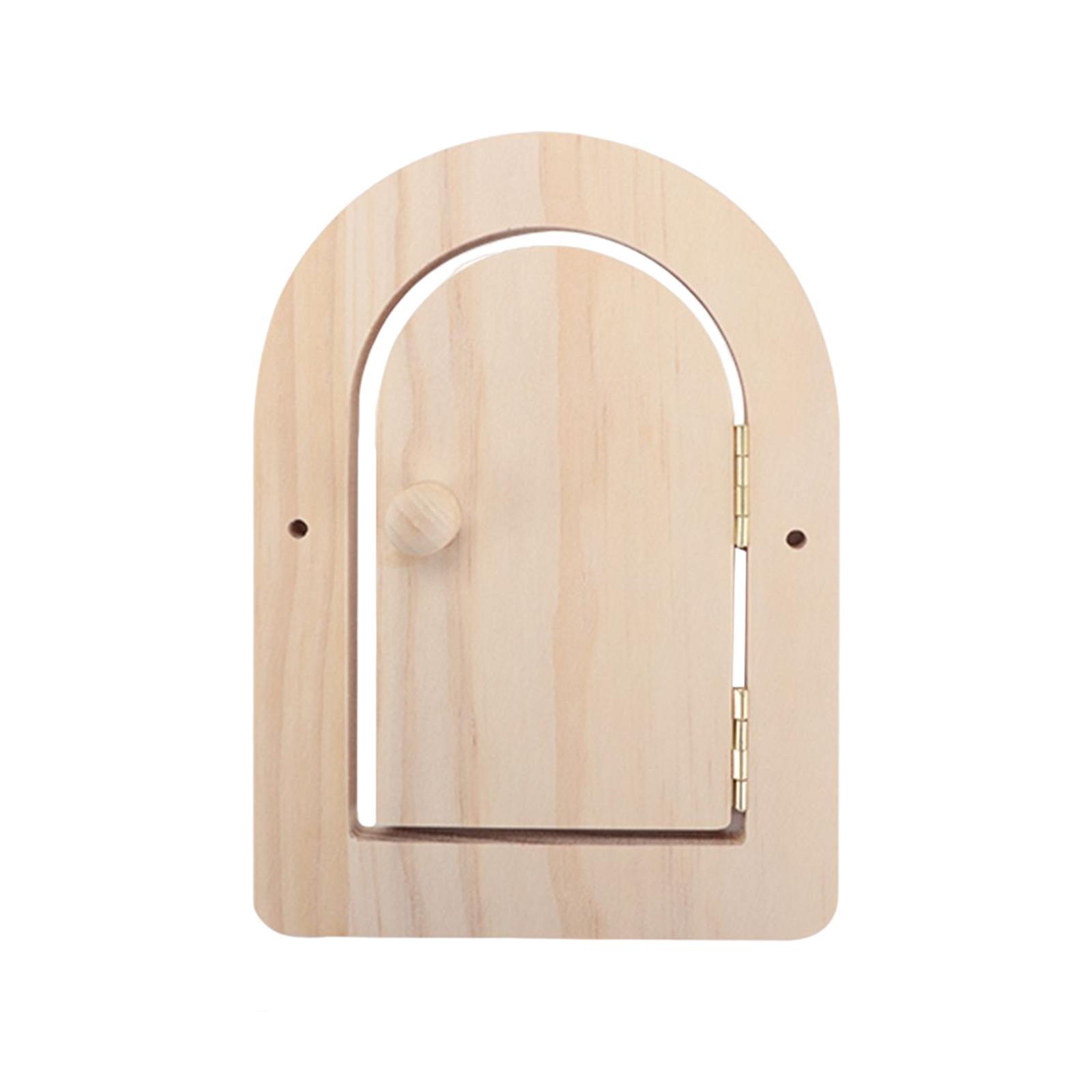 Wood Door Busy Board DIY Accessories Practical Skill for Plane Travel Toy