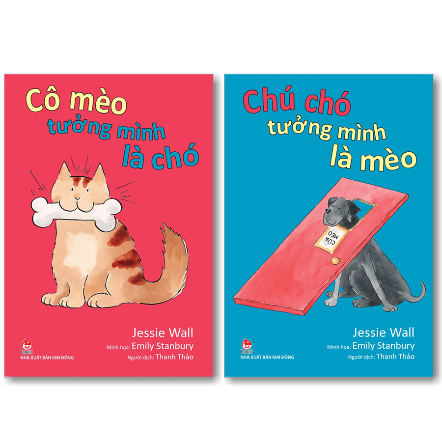 Combo Chú chó tưởng mình là mèo – Cô mèo tưởng mình là chó