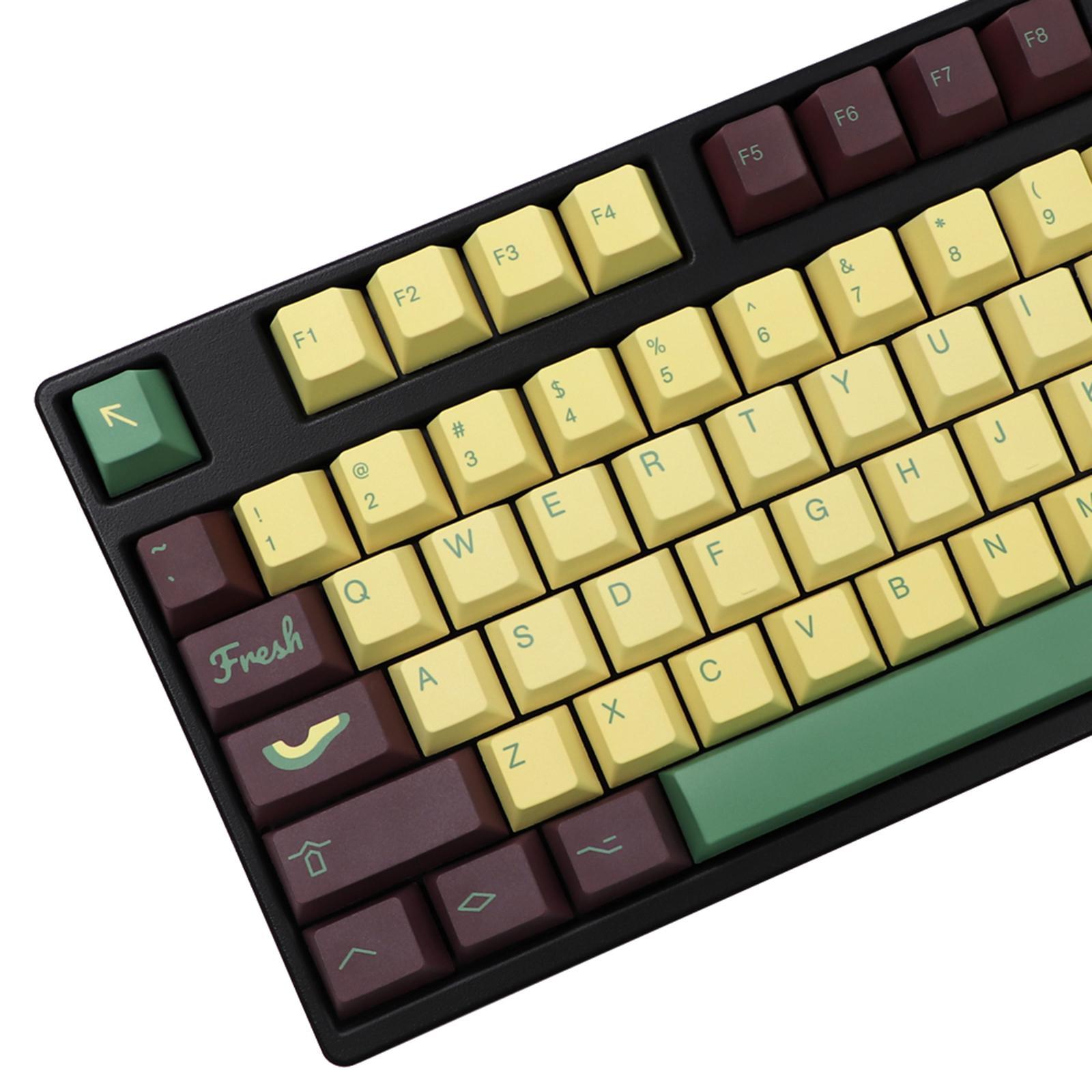 135 Keys Avocado Theme DYE-Sub PBT Keycaps Set for Cherry MX Keyboards