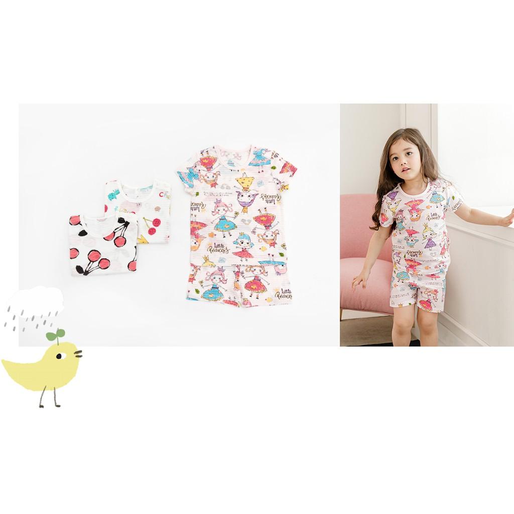 Bộ đồ bé gái Hàn quốc ngắn tay _ công chúa _ cotton