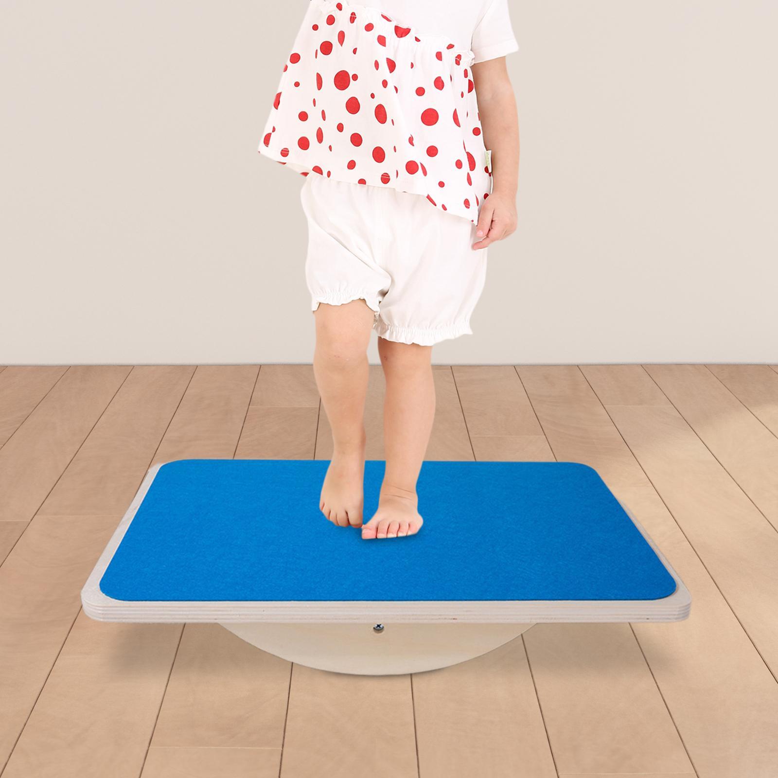 Wooden Balance Board Curvy Equipment Interactive Rocker Board Standing