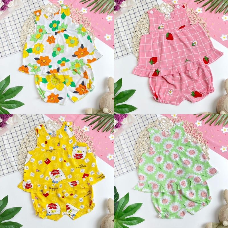 Đồ bộ tôn mềm, mịn, mát cho bé gái 4-9kg
