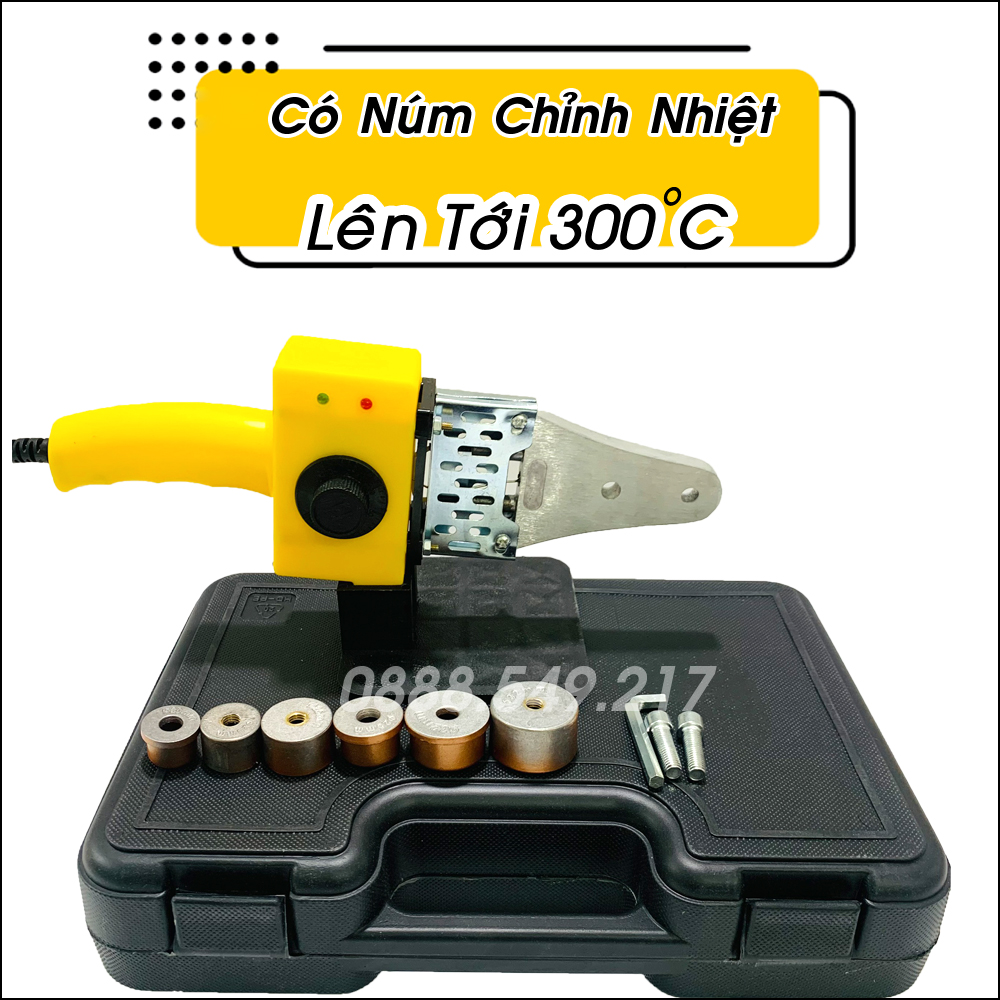 Máy Hàn Nhiệt Ống Nước - Hàn Ống Công suất 1500W Có Núm Điều Chỉnh Hàn Ống Từ 20mm-25mm-32mm