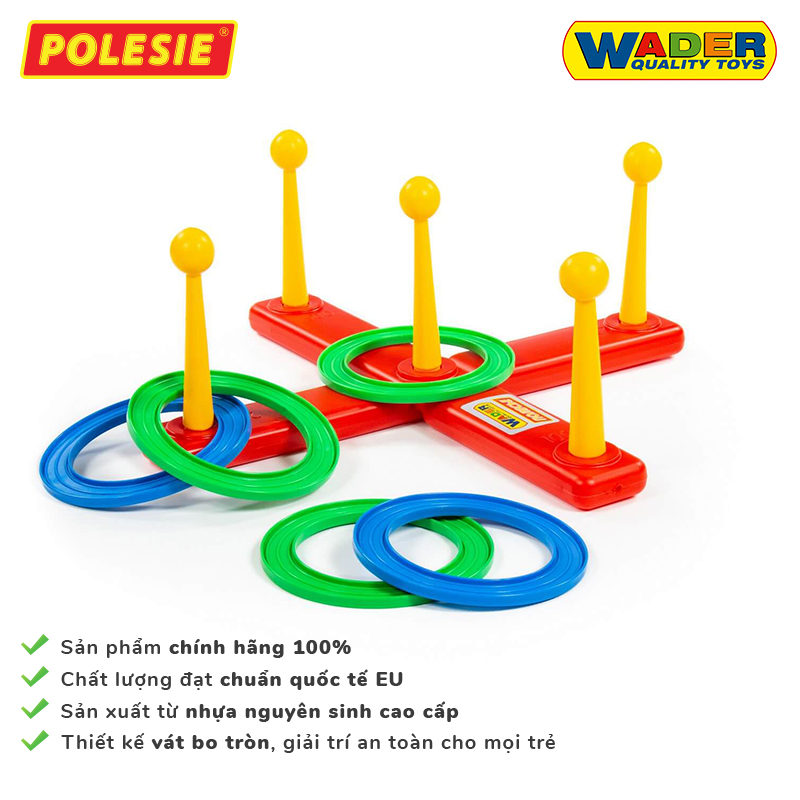 Bộ đồ chơi ném vòng Polesie 41388 - Hàng chính hãng nhập khẩu châu âu