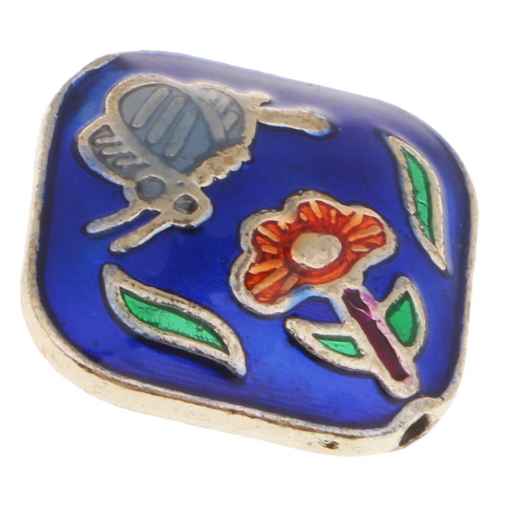 Alloy Square Beads Pendant For Necklace Bracelet Jewelry Making Decoration