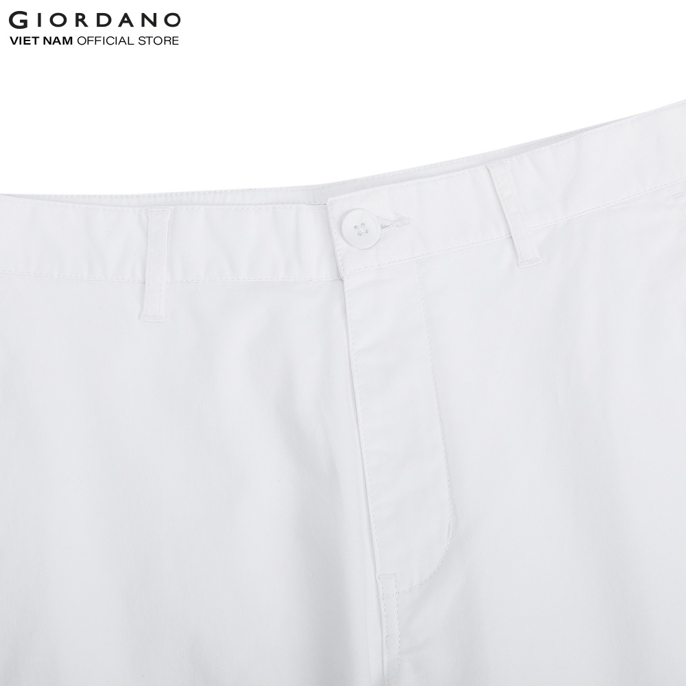 Quần Shorts Kaki Nam Lưng Thun Co Giãn 180 độ Giordano 01102214