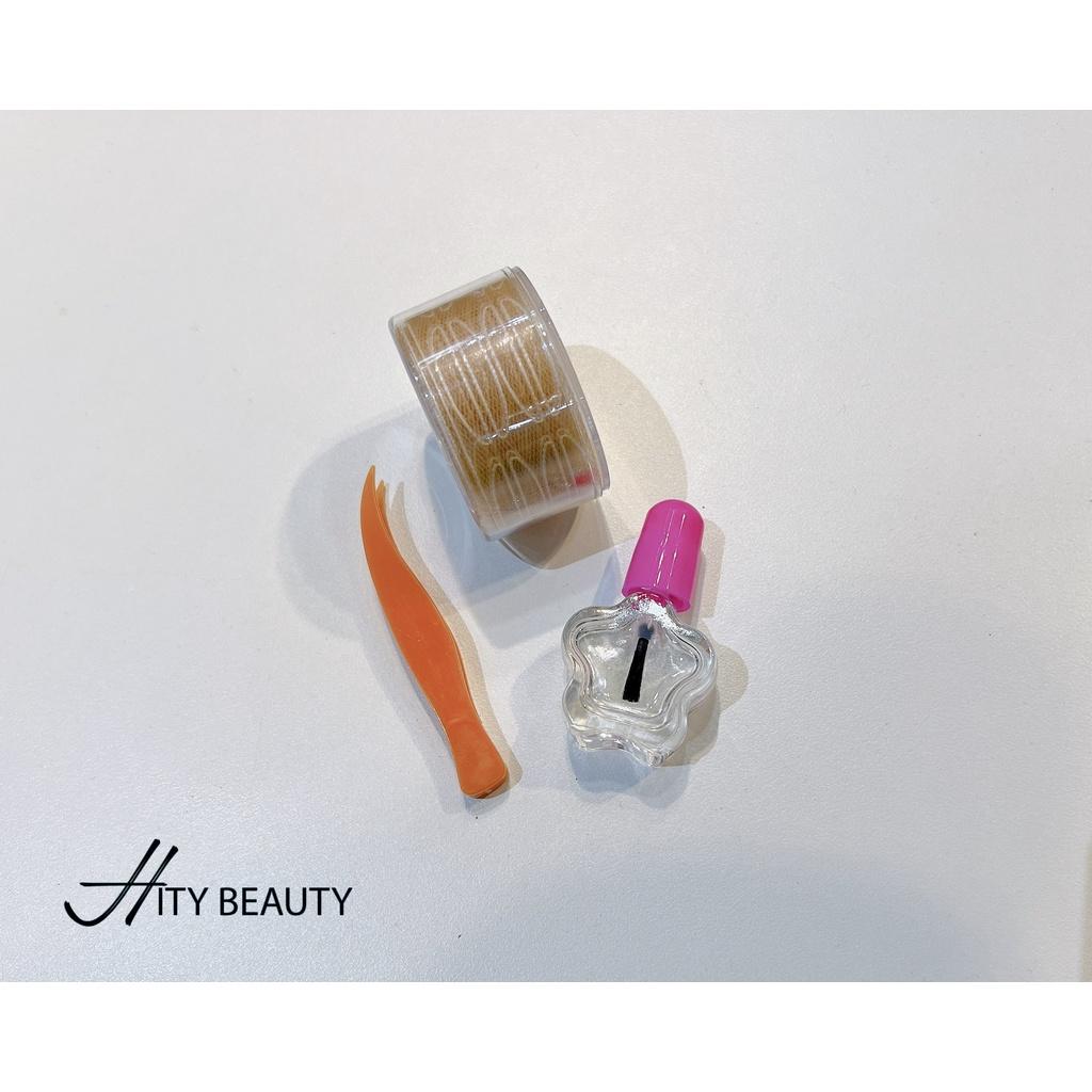 Mí lưới cuộn kèm Nhíp + Keo dán size vừa cho Makeup trang điểm chuyên nghiệp - Hity Beauty