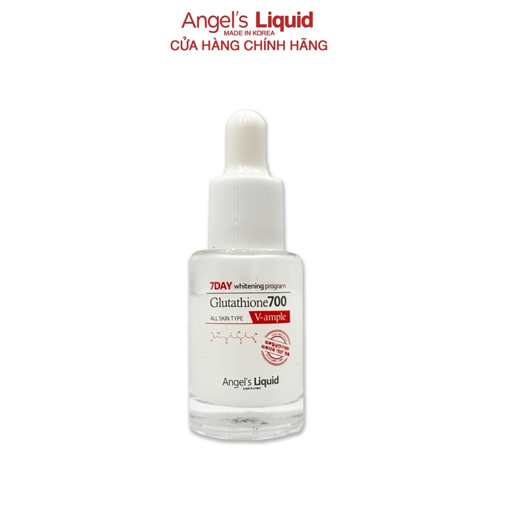 Serum Dưỡng Trắng Làm Đều Màu Da Angel Liquid 7 Day Whitening Program Glutathione 700 V-Ample 5ml