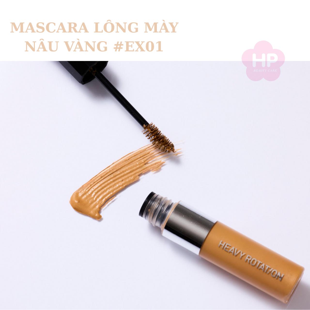 Mascara Chải Đổi Màu Lông Mày Chống Trôi Siêu Bền Kissme Heavy Rotation Coloring Eyebrow EX 8g (Màu Nâu Vàng 01)
