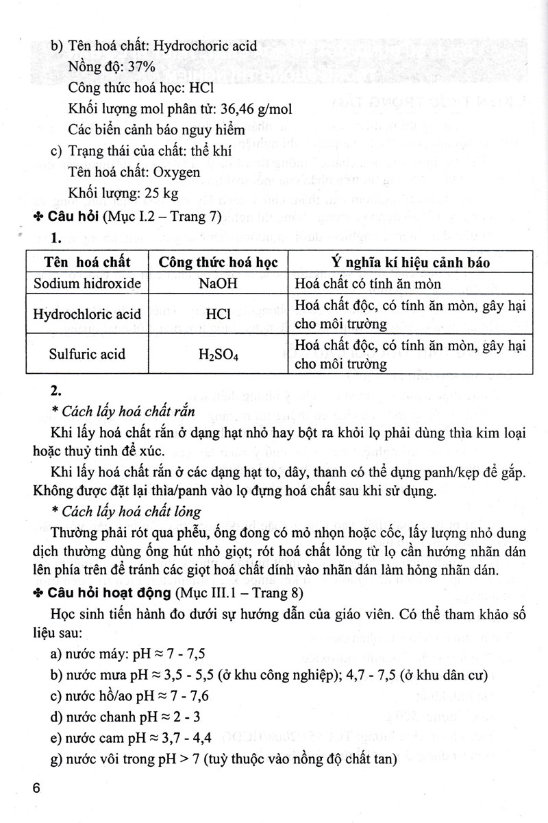 Hướng Dẫn Trả Lời Câu Hỏi Khoa Học Tự Nhiên 8