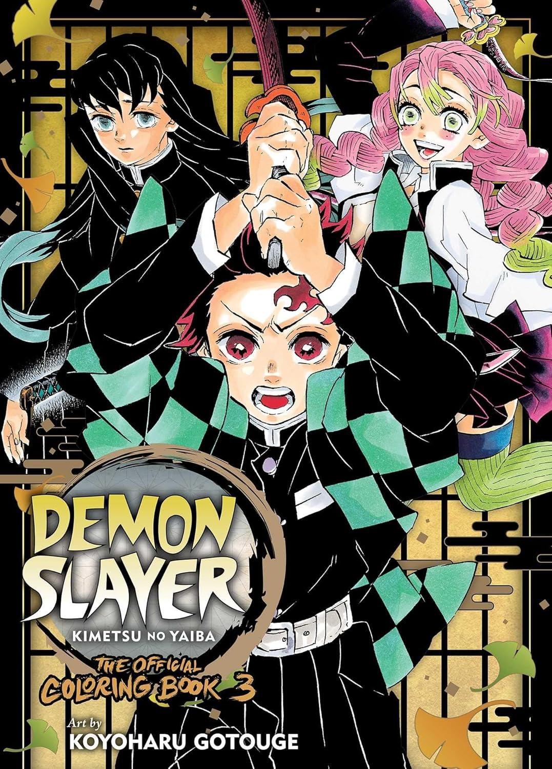Sách ngoại văn: Demon Slayer - Kimetsu no Yaiba -The Official Coloring Book 3