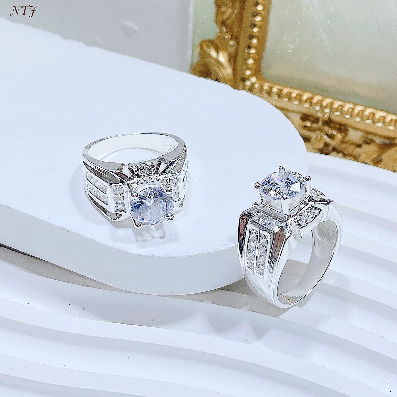 Nhẫn bạc nam mặt đá cao chất liệu bạc ta MS182