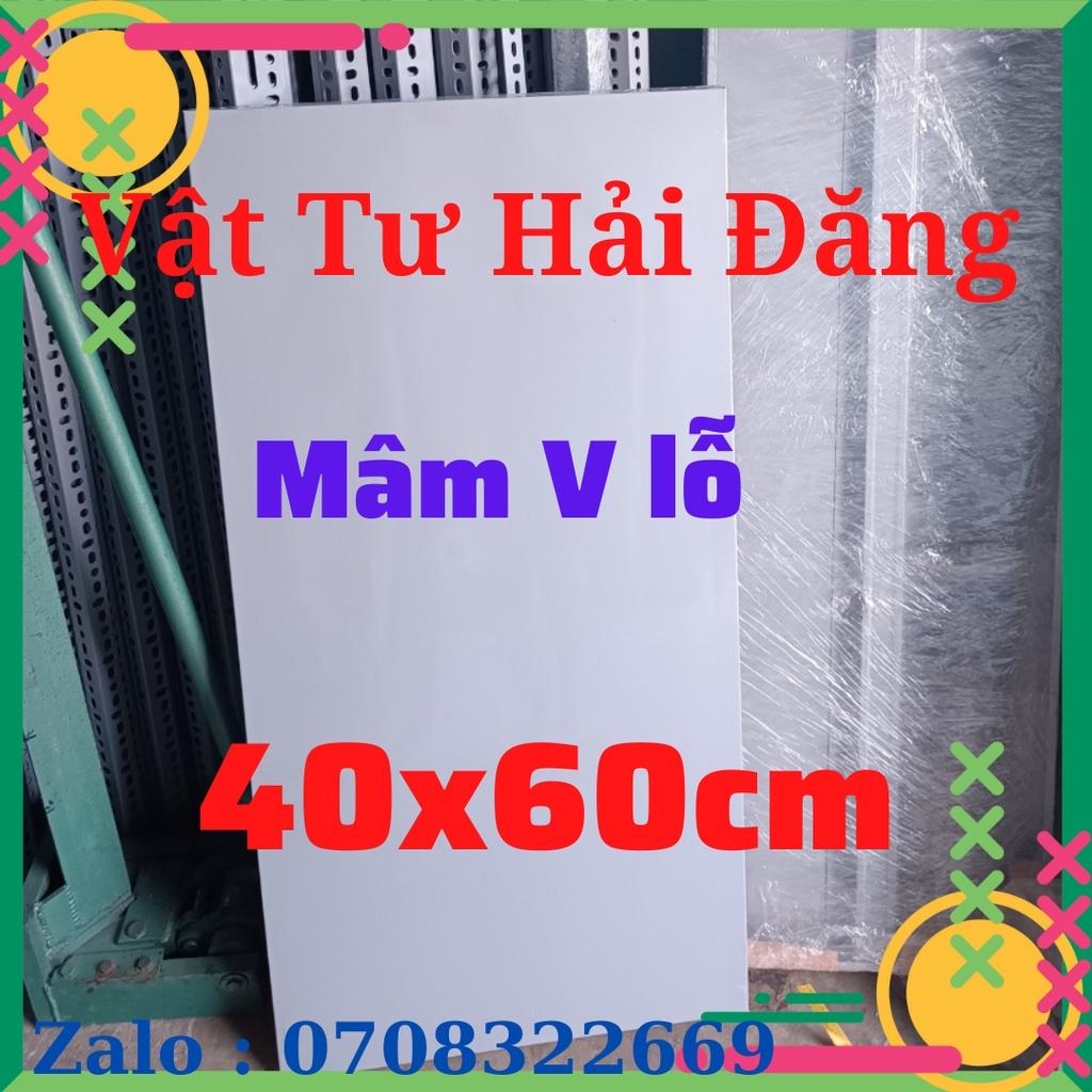 Rộng 40cm x Dài 60cm,mâm kệ sắt v lỗ,mâm kệ sắt giá rẻ