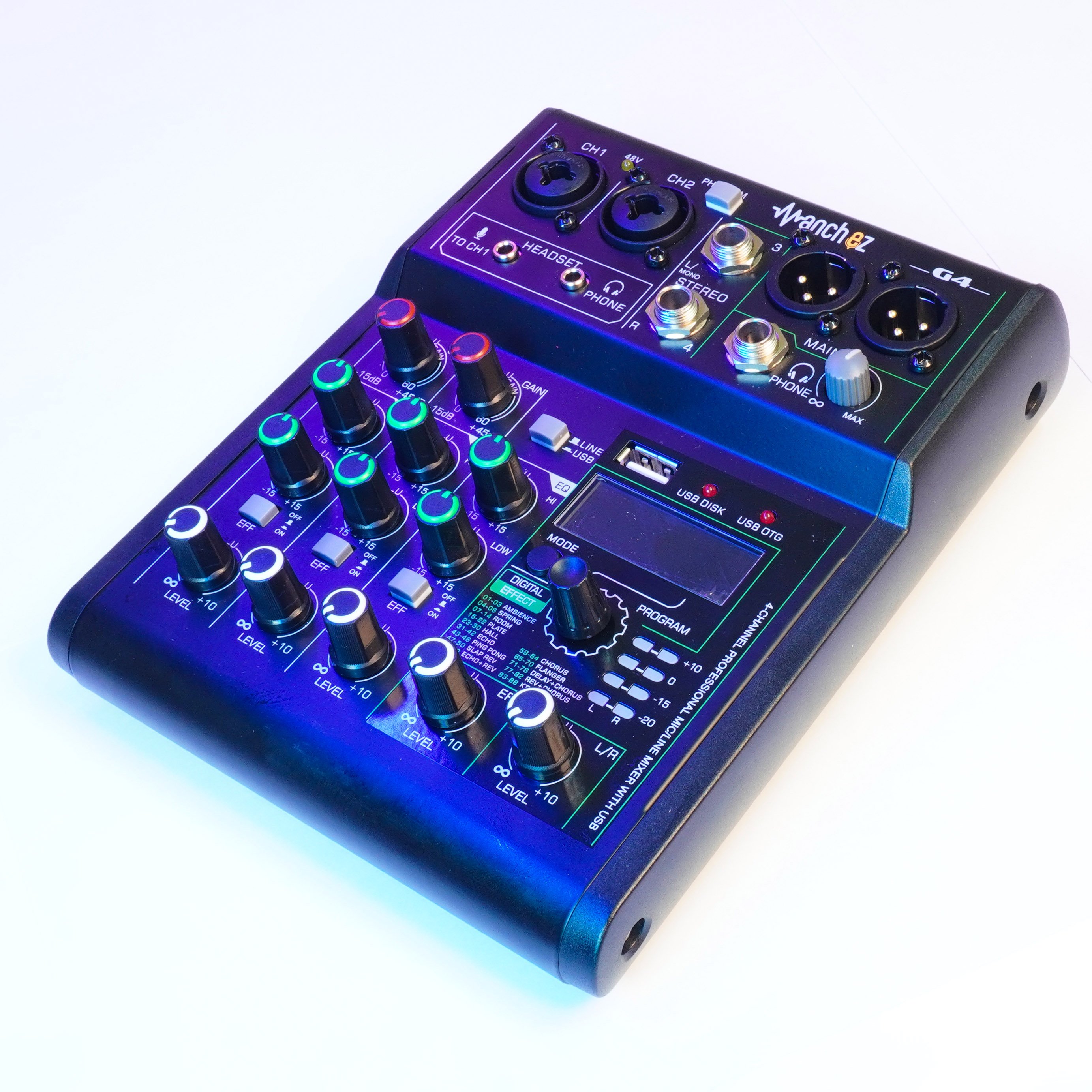 Combo thu âm, livestream Micro Max 87-Pro-II, Mixer G4 2022 - Kèm full phụ kiện tai nghe kiểm âm ISK HP-960B, kẹp micro, màng lọc, giá đỡ ĐT, dây canon, dây livestream - Hỗ trợ thu âm, karaoke online chuyên nghiệp - Hàng nhập khẩu