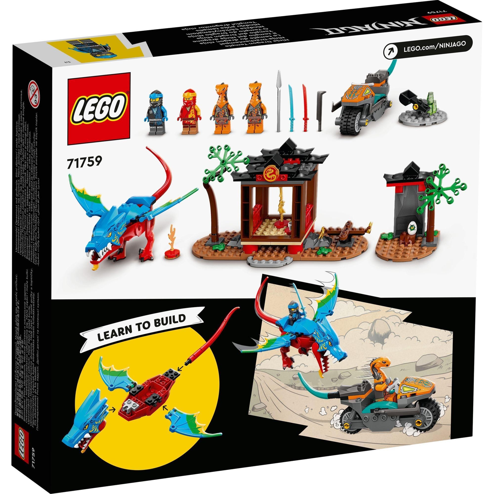 LEGO Ninjago 71759 Rồng xanh bảo vệ đền Ninja (161 chi tiết)