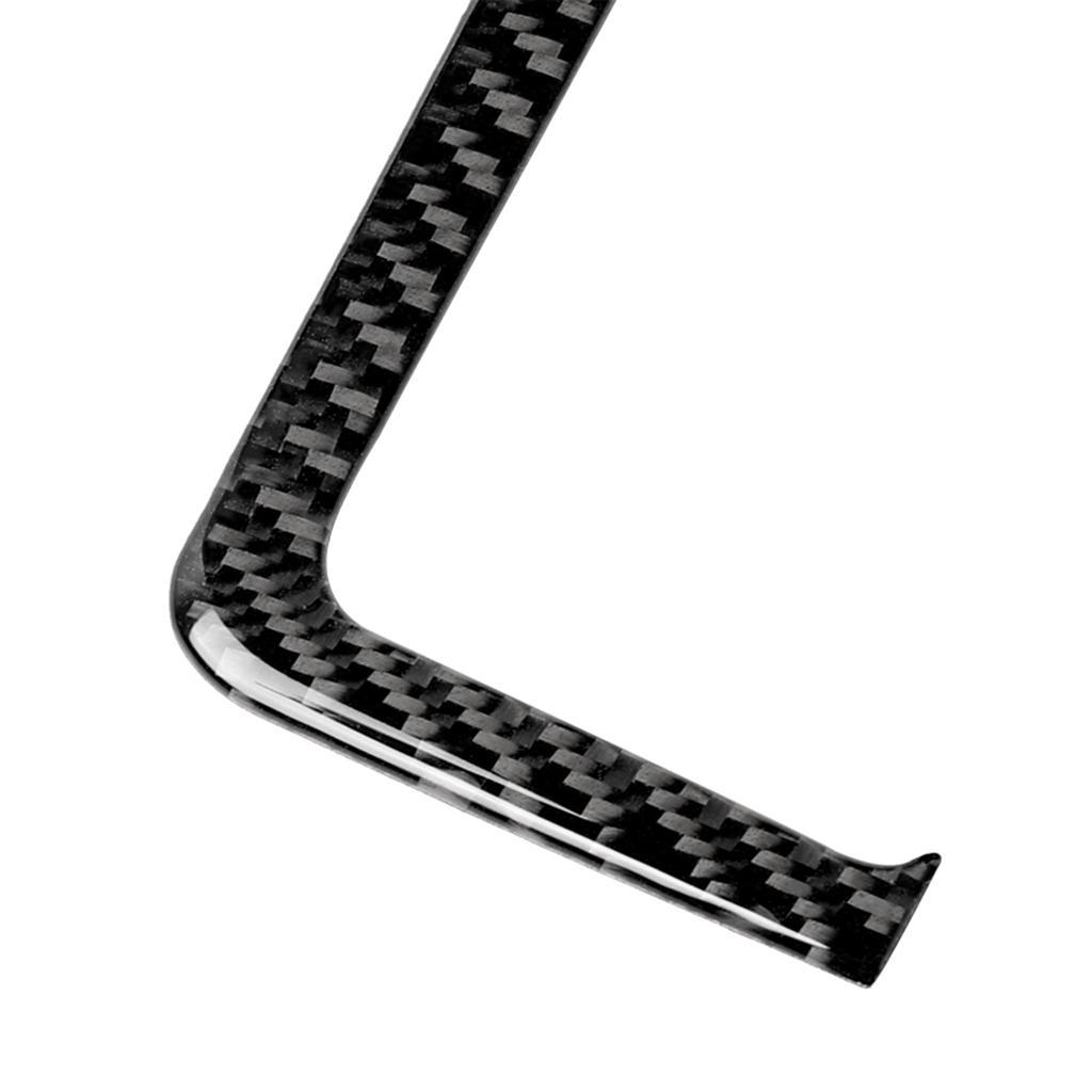 2X Carbon Shifter Panel Button Case Trim Sticker For E46