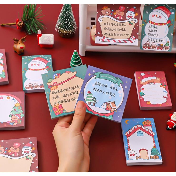 Note ghi chú Noel 8x8cm 50 tờ giá sỉ