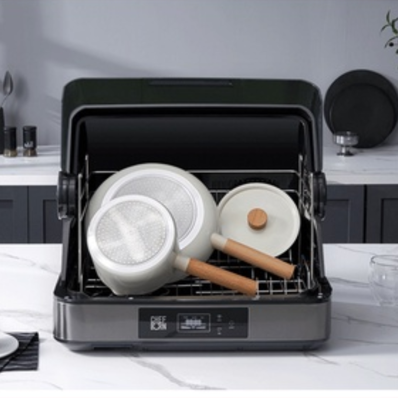 Máy Sấy Và Tiệt Trùng Chén Bát UV Chefborn Bằng Nhiệt Độ Cao Và Tia UV, Tủ Sấy Chén Dĩa, 65L, Nội Địa Hàn, BH 12 Tháng