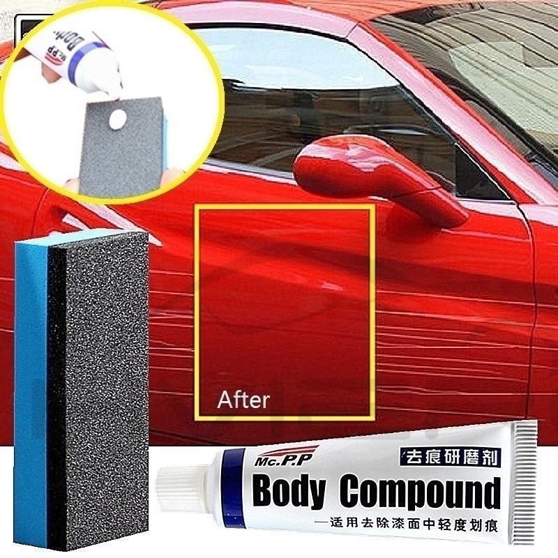 Set tuýp gel làm sạch/ phục hồi lớp sơn xe và miếng bọt biển chà nhám MC308