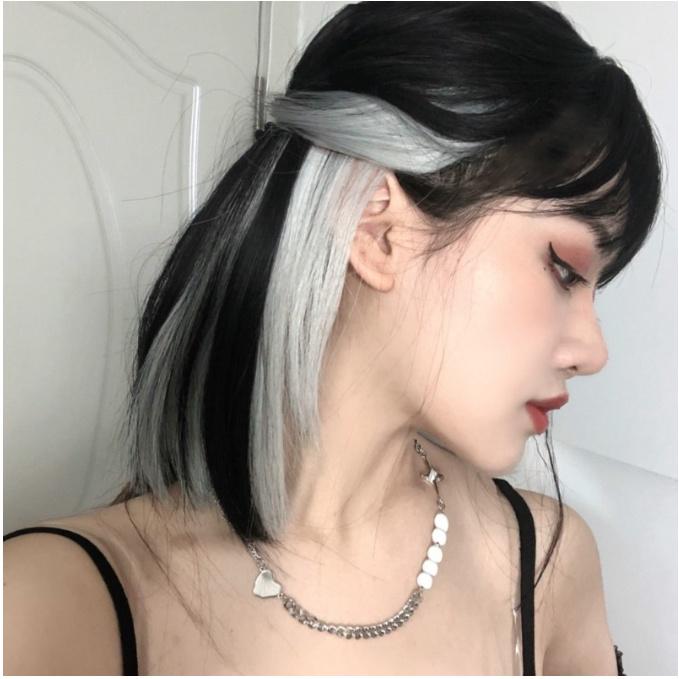 Tóc giả nguyên đầu line khói, Tóc giả đẹp cả đầu Hàn Quốc - TG5